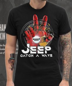 Iron man Hand Jeep Catch A Wave Shirt