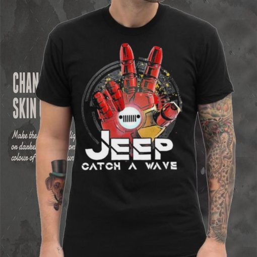 Iron man Hand Jeep Catch A Wave Shirt