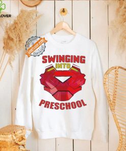 Iron man swinging into preschool hoodie, sweater, longsleeve, shirt v-neck, t-shirt