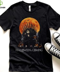 Is Coming Jack Skellington Sits On Throne Halloween Graphic Unisex Sweatshirt