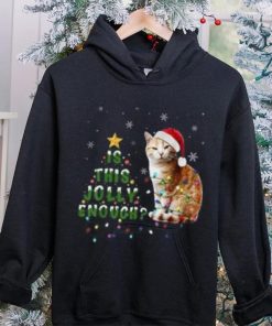 Is This Jolly Enough Santa Cat Light Christmas Shirt 1 Is This Jolly Enough Santa Cat Light Christmas Shirt