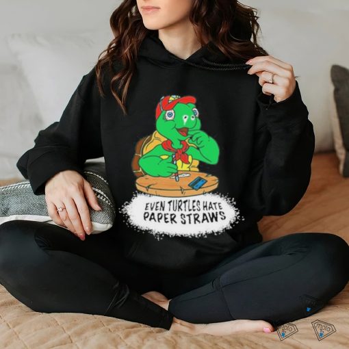 Isaac Butterfield Even Turtles Hate Paper Straws Long Sleeve T Shirt