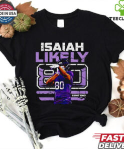 Isaiah Likely 80 Baltimore Ravens Football tight end shirt