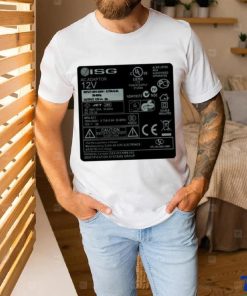 Isg Ac Adaptor 12V Ul Electronic Labels Shirt