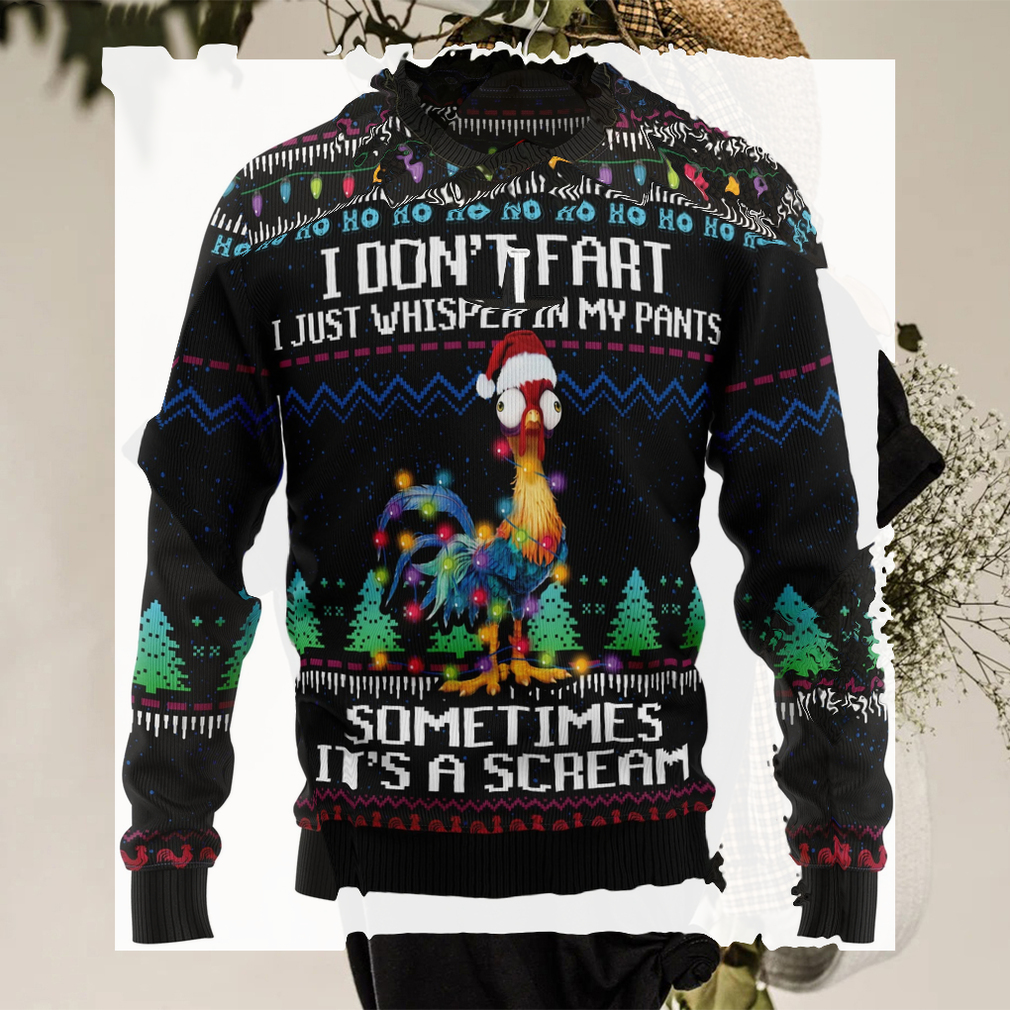 It‘S Scream Chicken Christmas Crewneck Sweater