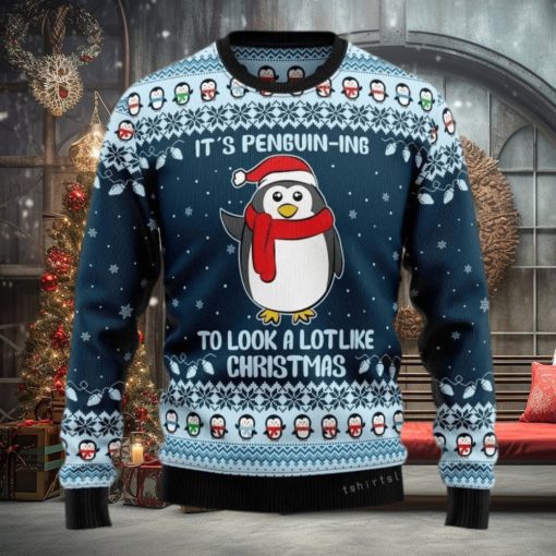 It Is Penguin ing Christmas Christmas Ugly Sweater Mens