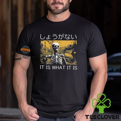 It Is What It Is Skeleton Washed Shirt