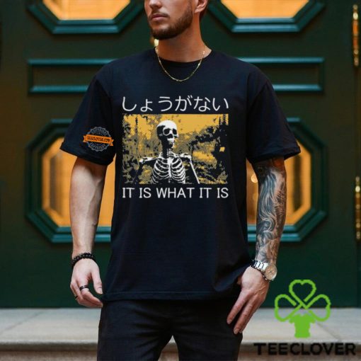 It Is What It Is Skeleton Washed Shirt