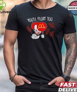 It Pennywise McDonald’s you’ll float too Halloween shirt