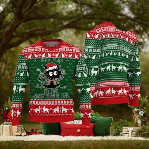 It is Fine I am Fine Everything Is Fine Christmas Ugly Sweater