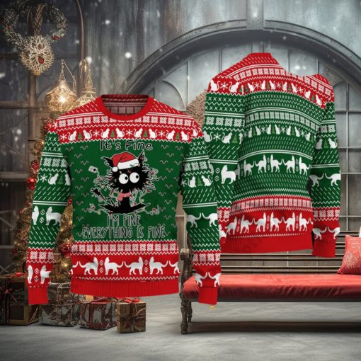 It is Fine I am Fine Everything Is Fine Christmas Ugly Sweater