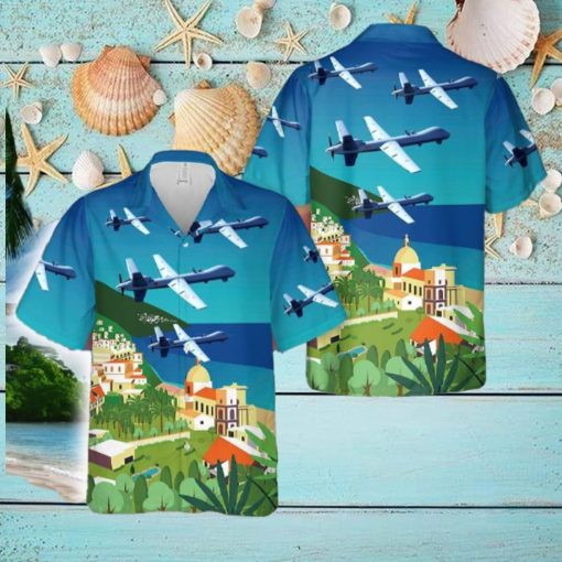 Italian Air Force MQ 9A Hawaiian Shirt Gift For Holidays Beach