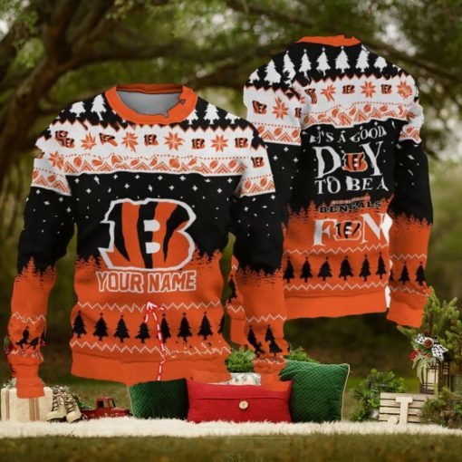 It’s A Good Day To Be A Cincinnati Bengals Limited Edition Knitted 3D Ugly Christmas Sweater