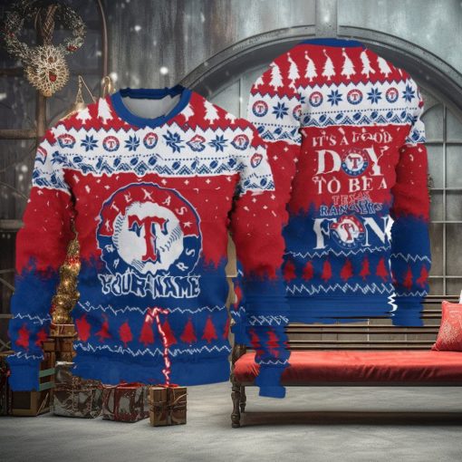 It’s A Good Day To Be A Texas Rangers Limited Edition Knitted 3D Ugly Christmas Sweater