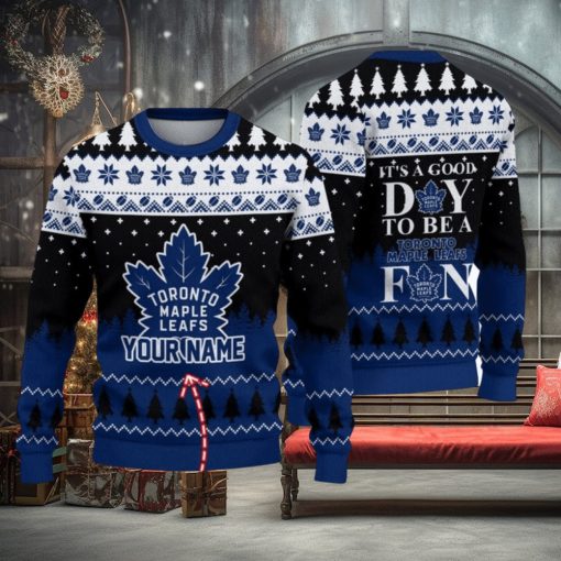 It’s A Good Day To Be A Toronto Maple Leafs Limited Edition Knitted 3D Ugly Christmas Sweater