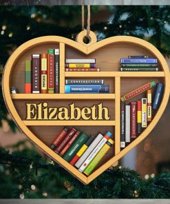 It's A Good Day To Read Personalized Custom Ornament Wood Heart Shaped Christmas Gift For Book Lovers