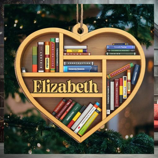 It’s A Good Day To Read   Personalized Custom Ornament   Wood Heart Shaped   Christmas Gift For Book Lovers