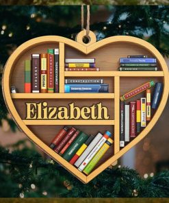 It's A Good Day To Read Personalized Custom Ornament Wood Heart Shaped Christmas Gift For Book Lovers