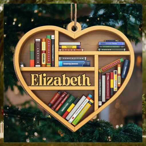 It’s A Good Day To Read   Personalized Custom Ornament   Wood Heart Shaped   Christmas Gift For Book Lovers