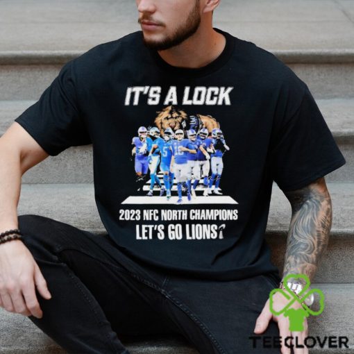 It’s A Lock 2023 NFC North Champions Let’s Go Lions Signatures Shirt