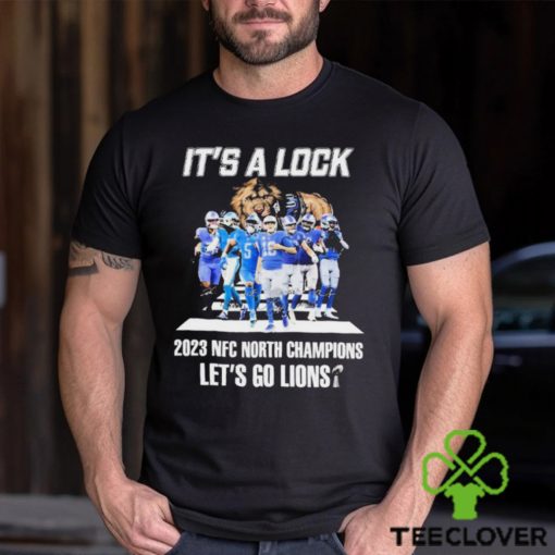 It’s A Lock 2023 NFC North Champions Let’s Go Lions Signatures Shirt