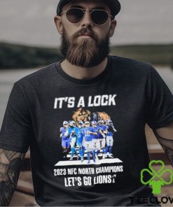 It’s A Lock 2023 NFC North Champions Let’s Go Lions Signatures Shirt