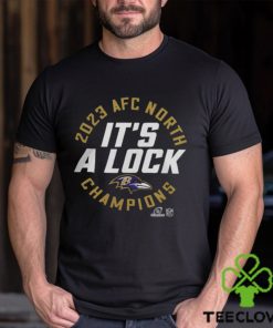 It's A Lock Baltimore Ravens 2023 Afc North Division Champions Trophy Collection Shirt