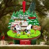 Funny American Football Santa On Toilet Ornament With Custom Football Team Logo For Football Fans