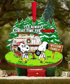 It’s Always A Great Time For S’mores, Personalized Camping Family Ornament