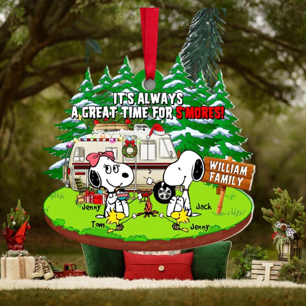 It's Always A Great Time For S'mores, Personalized Camping Family Ornament It's Always A Great Time For S'mores, Personalized Camping Family Ornament