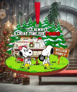It’s Always A Great Time For S’mores, Personalized Camping Family Ornament