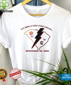 It’s Been A Long Time Coming South Carolina Beat Clemson Tigers 31 30 Shirt