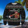 Busch Light Beer Christmas Light Black Pattern Ugly Christmas Sweater Christmas Holiday Gift