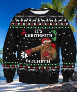 It’s Chrithmith Bitcheth Mike Tyson 3D Printed Ugly Christmas Sweater