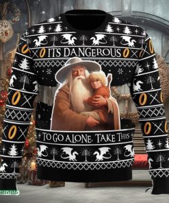 It’s Dangerous to go Alone Lord of the Rings Ugly Christmas Sweater Funny Gift Ideas Christmas