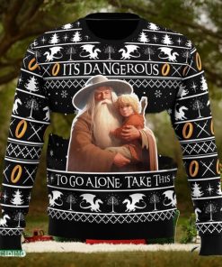 It’s Dangerous to go Alone Lord of the Rings Ugly Christmas Sweater Funny Gift Ideas Christmas
