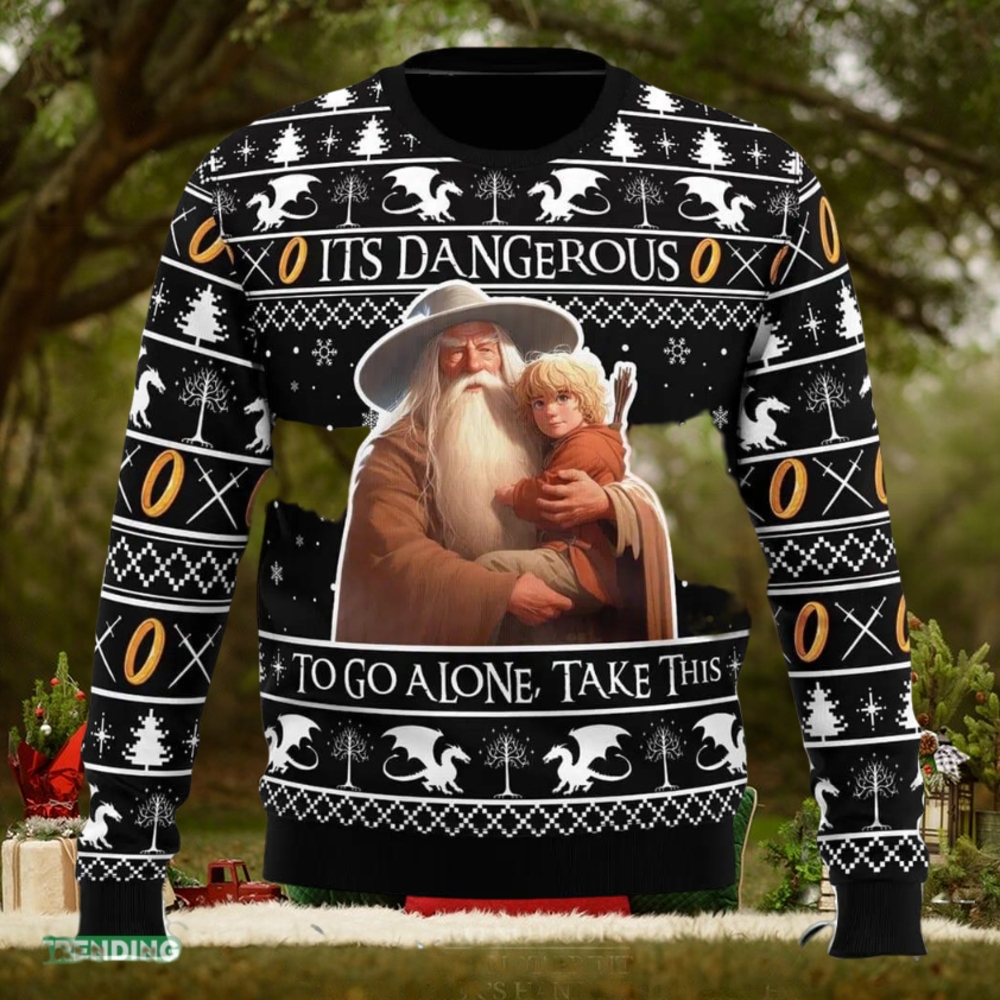 It’s Dangerous to go Alone Lord of the Rings Ugly Christmas Sweater Funny Gift Ideas Christmas It’s Dangerous to go Alone Lord of the Rings Ugly Christmas Sweater Funny Gift Ideas Christmas