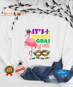 It’s Mardi Gras Y’all Flamingo Jester Shirt, Kids Girl Women T Shirt
