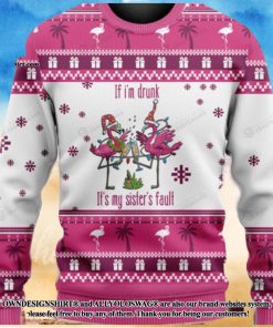 Its My Sister Fault Christmas 2021 Knitting Pattern Ugly Christmas Holiday Sweater