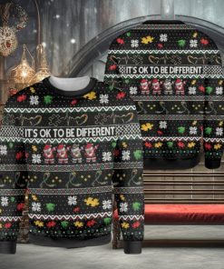 Its Ok To Be Different Autism Ugly Sweater For Christmas
