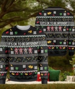 Its Ok To Be Different Autism Ugly Sweater For Christmas
