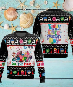 Its Okay To Feel All The Feels Inside Out Ugly Christmas Sweater