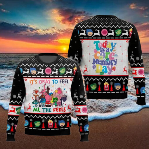 Its Okay To Feel All The Feels Inside Out Ugly Christmas Sweater