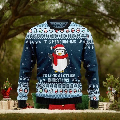 It’s Penguin Ing Christmas Ugly Christmas Sweater Funny Family Sweater Gifts