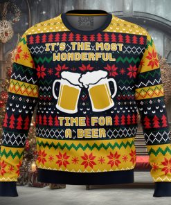 It’s The Most Wonderful Time For A Beer Parody Ugly Christmas Sweater