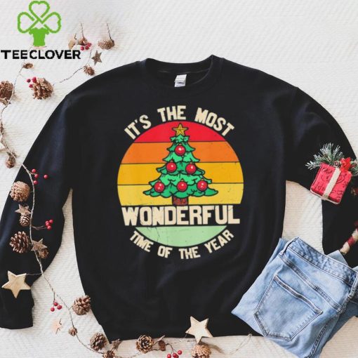 It’s The Most Wonderful Time Of The Year Christmas Tree Xmas Vintage Shirt