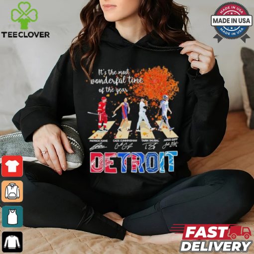It’s The Most Wonderful Time Of The Year Detroit Sports Team Abbey Road signatures Shirt