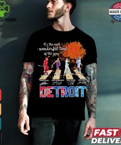 It’s The Most Wonderful Time Of The Year Detroit Sports Team Abbey Road signatures Shirt