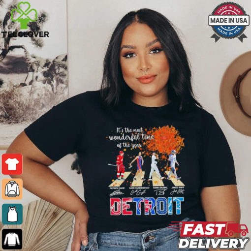 It’s The Most Wonderful Time Of The Year Detroit Sports Team Abbey Road signatures Shirt