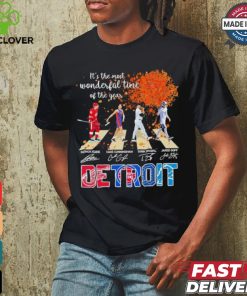 It’s The Most Wonderful Time Of The Year Detroit Sports Team Abbey Road signatures Shirt